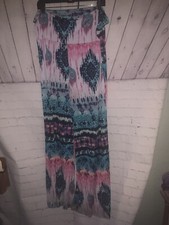 Multicolored Plus Wide Leg Plants Size 3X