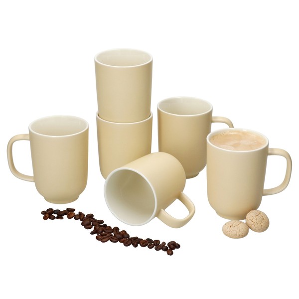 Ritzenhoff 6X Jasper Kaffeebecher 250Ml H10,4Cm Vanille Tee-Tassen 6 Personen-image