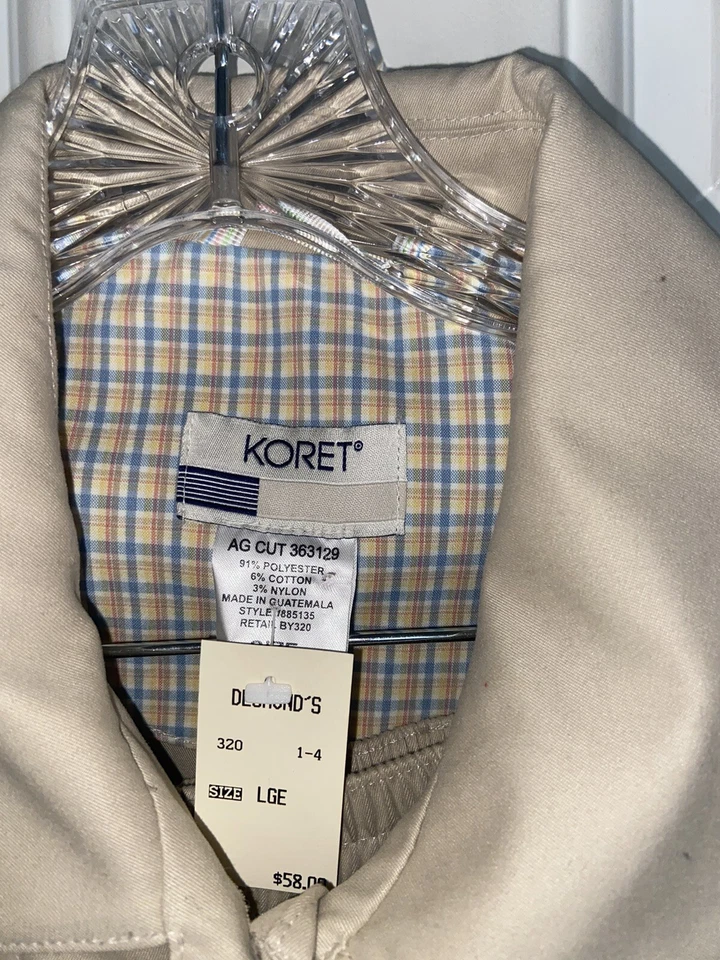 Traje de vestir vintage KORET para mujer BEIGE de dos piezas chaqueta nueva con etiquetas talla L pantalones talla 10 Foto 4 de 4