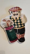 Boston Warehouse Trading Chip and Dip Golfer Ceramic Serving Tray Dish