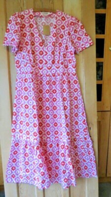BNWT Boden Eve Linen Midi Dress Sz 10 Long, Pink Geometric Stamp | eBay BNWT Boden Eve Linen Midi Dress Sz 10 Long, Pink Geometric Stamp | eBay