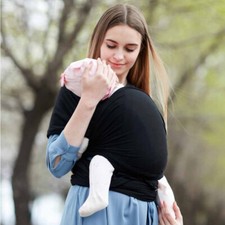 BABY SLING STRETCHY WRAP CARRIER, travel light and silky soft - MANY COLOURS 