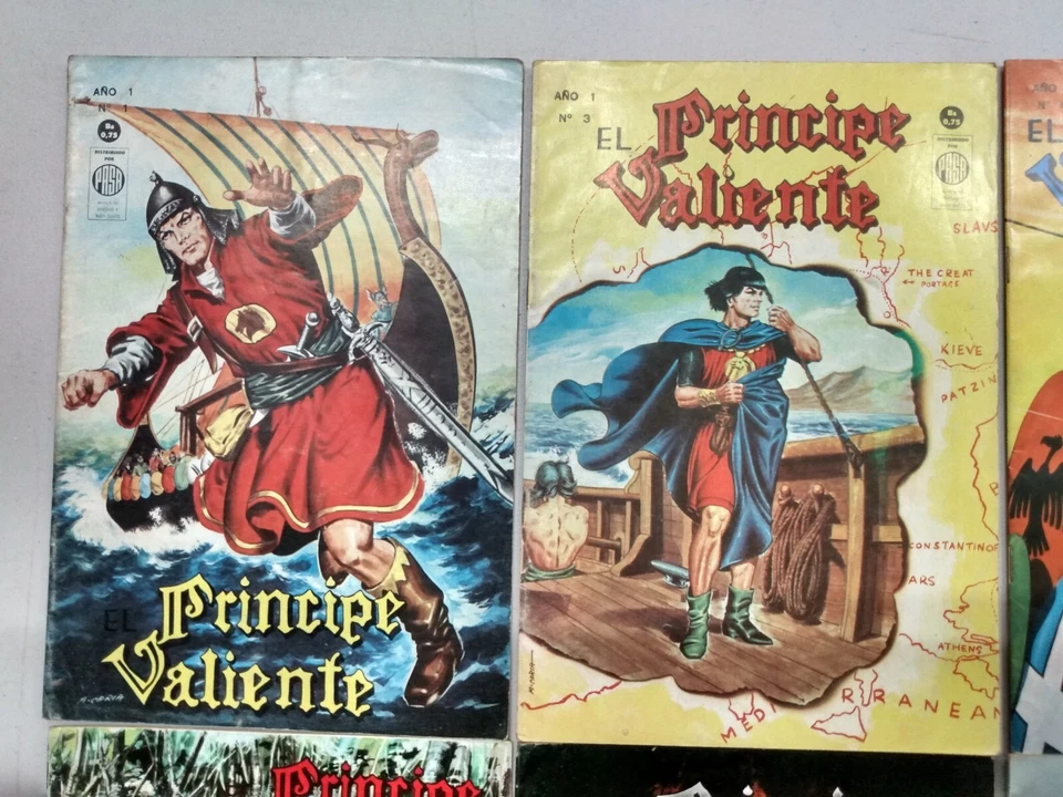 Cómics españoles de El Principe Valiente #1,3,4,5,6,8,9,10,11,13 años 60 muy buen estado Foto 2 de 4