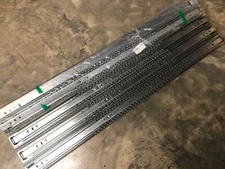 Lot of 5 - 36" Drawer Slides S2053 3-Fold Full Extension Ball Bearing Side Mount