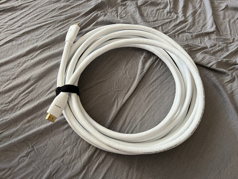 Monoprice 4K Certified Premium High Speed HDMI Cable 20ft - 18Gbps White