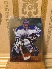 Stephane Fiset Autograph GOLD 1998-99 ITG Be A Player Kings #214