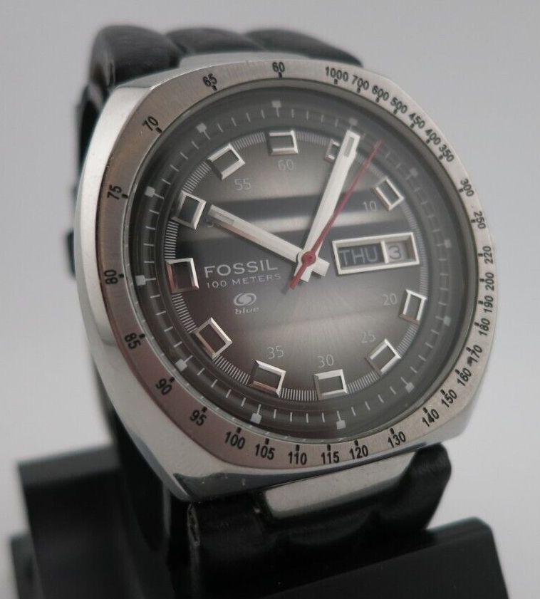 Fossil blue Silver Stainless Steel AM-3597 Watch new battery #556 s-l1200.jpg main image 3