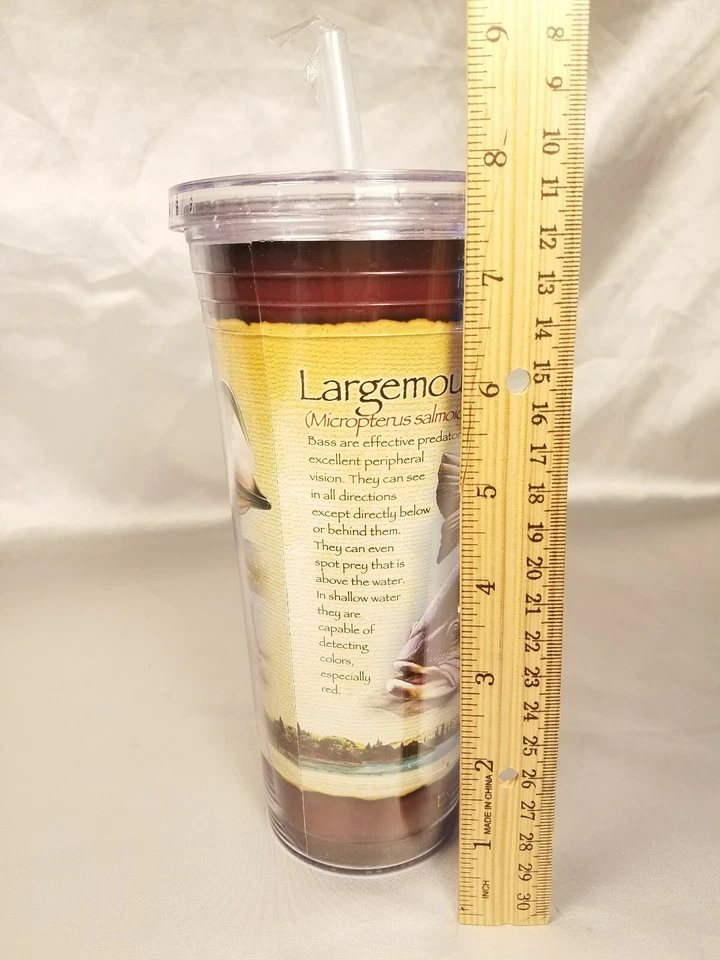 Bajo American Expedition boca grande 24 oz. vaso acrílico aislado doble pared  Foto 3 de 4