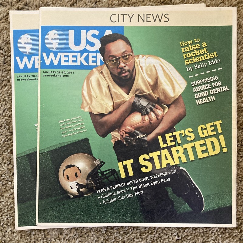 USA Weekend magazine, January 28-30, 2011, cover: Super Bowl
