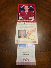 Scotty Bowman Signed Detroit Redwings Promo 4x9 Winningest Coach NHL PSA