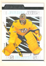 Juuse Saros 2023-24 UD Credentials Base Card #49 Predators