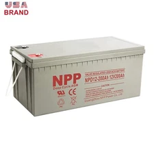 NPD12-200Ah 12V 200Ah UB4D AGM  Deep Cycle Sealed Lead Acid Storage Battery