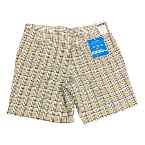 Haggar Mens Chino Shorts Cool 18 Pro 