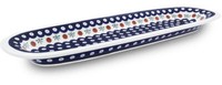 Bunzlauer Keramik Servierplatte / Aufschnittplatte Oval 44,4X15,1X3,0Cm Dekor 41