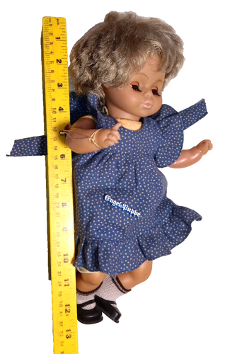 Muñeca DE COLECCIÓN ENGEL PUPPE de Werterzeugnis chica alemana en traje original 12" - Imagen 14 de 14