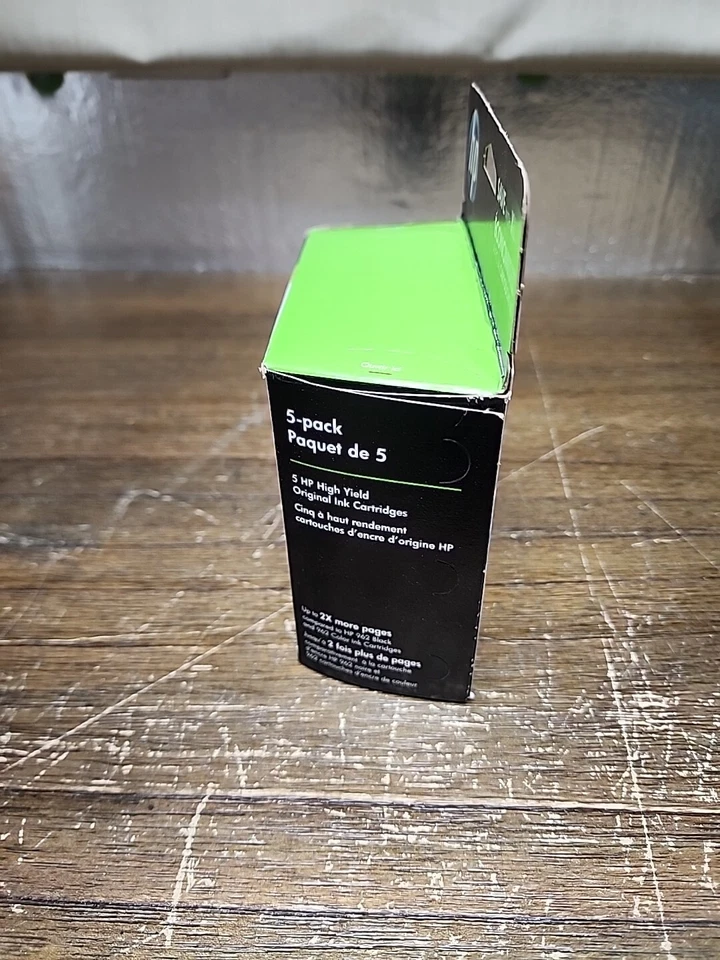 Paquete de 5 cartuchos de tinta HP 962XL (6ZA57AN) negro/cian/magenta/amarillo Foto 2 de 4