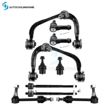 10pcs Front Upper Control Arm Ball Joints Tie Rod Ends For 2004-2005 Ford F-150