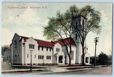 Hempstead New York NY Postcard Presbyterian Church Chapel Exterior c1908 Vintage