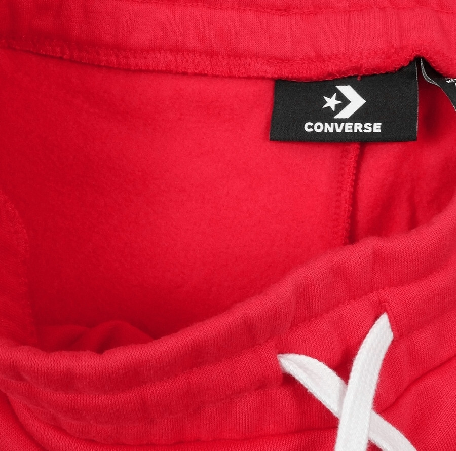 Converse Street Chevron Sweat Pants Ladies Joggers Warm Fleece Slim Red/White thumbnail 3
