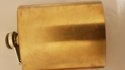 24K GOLD PLATED HIP FLASK FOR YOUR WHISKY , BRANDY - 7 OZ