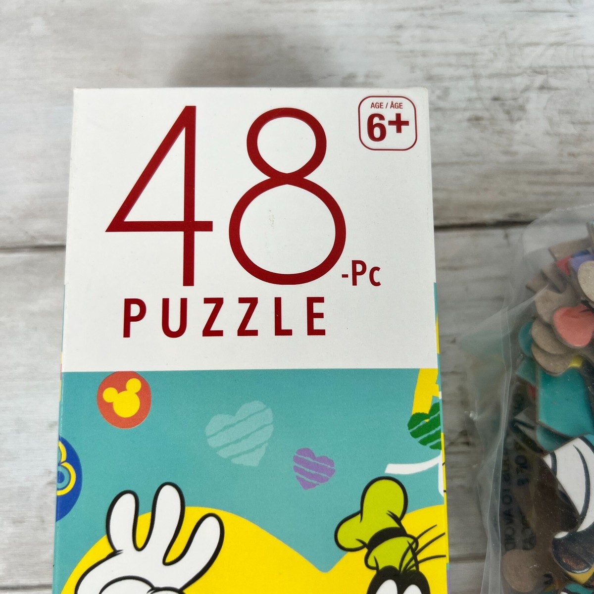 Disney Jigsaw Puzzles Cardinal Mickey & Friends 48 Piece Open Box