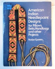 American Indian Needlepoint Designs Pillows, Belts Handbags Leather Leatherwork