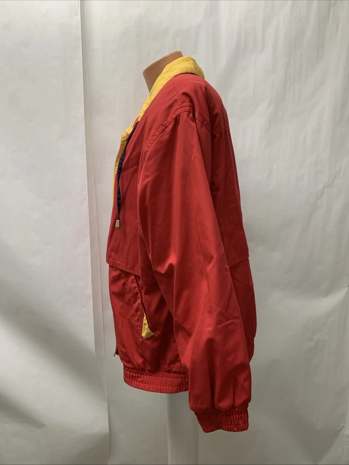 Vintage Innovations by IZZI  womens medium Jacket  Red Blue Yellow Block Color - Image 4 of 4