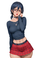 Goth Mikasa Attack on Titan Waifu Weatherproof Anime Sticker 6" Car Decal