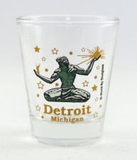 DETROIT MICHIGAN SPIRIT OF DETROIT SHOT GLASS SHOTGLASS