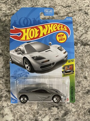 2021 Hot Wheels Exotics P Case McLaren F1 Silver #235   