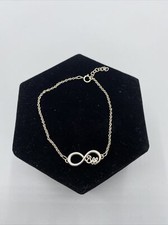 Beautiful Infinity Symbol Sterling Silver 925 Bracelet Women 786