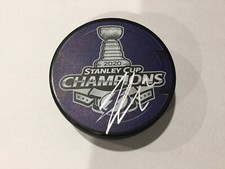 Luke Schenn Signed Autographed 2020 Tampa Bay Lightning Stanley Cup Puck a