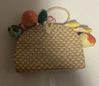 Vintage Barbie Suburban Shopper #969 STRAW TOTE Filled with Fruit - Damaged