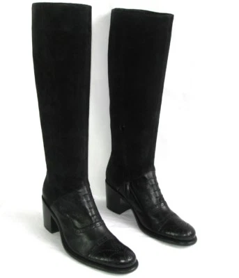 FREE LANCE - Reitstiefel Alle Schwarzes Leder 37 - Sehr Guter Zustand - Bild 1 von 4