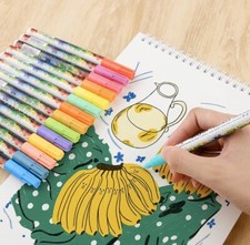 24pcFINETIP 0.7mm Acrylic Paint Pens for Beginners/Art Marker/Waterproof/Safe