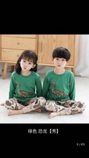 Kids Pajamas Set for Boys/Girls Pjs Baby 100 Cotton Long Sleepwears dinosaur 
