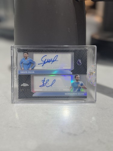 2026 Topps Chrome PL Dual Auto David/Bernardo Silva Black Refractor 7/10 SSP