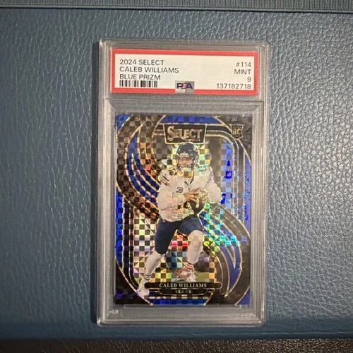 2024 Panini Select - Premier Level Caleb Williams #114 Blue Prizm /175 RC PSA 9