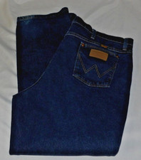 WRANGLER Straight Cowboy 937STR Dark Wash JEANS Mens Size 42x30