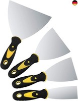4 StüCke Spachtel Set, FläChenspachtel Trockenbau Werkzeug, Edelstahl Malerspach