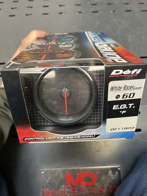 Defi White Racer EGT Gauge 60mm USDM F Exhaust Gas Temp