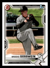 2021 1st Bowman Draft Brooks Gosswein  Chicago White Sox #BD-21 Centered Mint