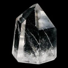 1.8" Crackle Crystal Quartz Tower Point Mineral Specimen Self Standing Brazil