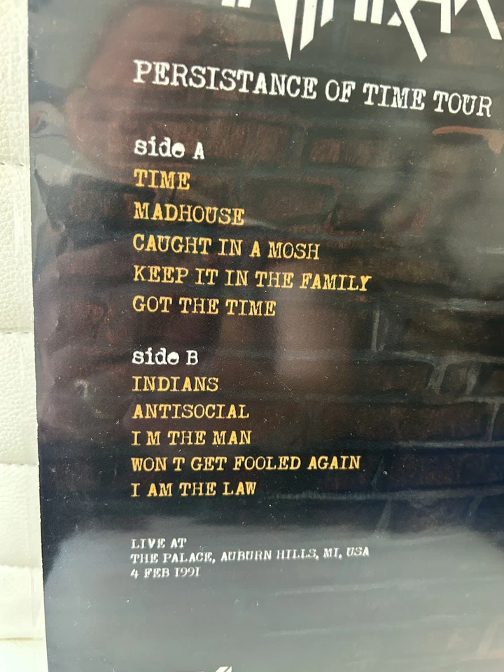 ANTHRAX Presistance Of Time Live Tour Vinyl  Foto 3 de 4