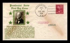 US COVER WILLIAM MCKINLEY PRESIDENTIAL FDC SCOTT 829 CROSBY PHOTO REGISTERED