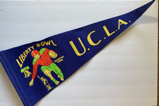Vintage U.C.L.A Liberty Bowl 1979 Pennant, Memphis, Tennessee 30" x 11.5" 