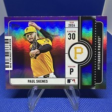 2026 Topps Series 1 PINK HOLOFOIL SP Paul Skenes Big Ticket Player Pirates💥