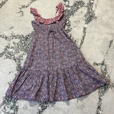 J Crew Womens Small Liberty Floral Tiered Ruffle Strap Summer Dress