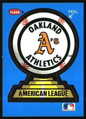 1987 Fleer #NNO Oakland Athletics A's Team StickersFree Shipping *L13*
