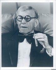 1983 George Burns Celebrity Comedian Singer Writer Famous 8X8 Vintage Photo